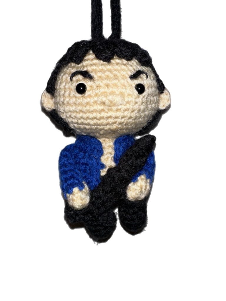 Tony Montana Crocheted Hanging Doll