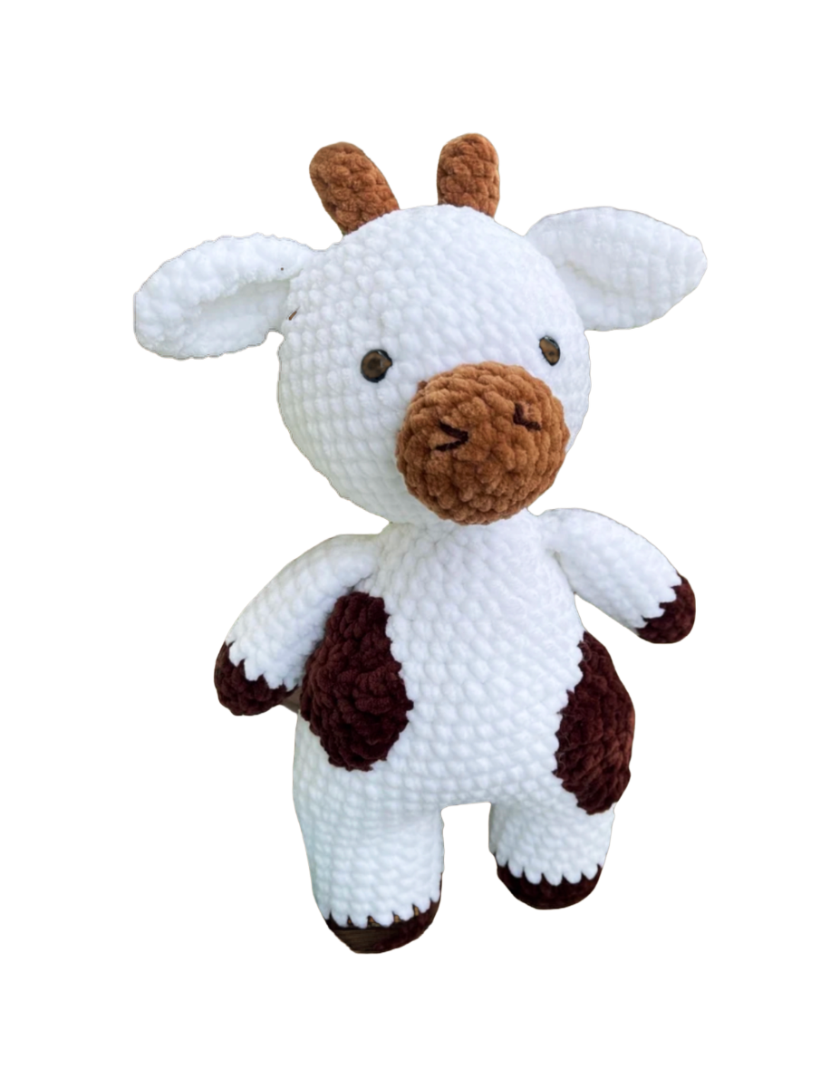 Handcrafted Crochet Cow Plushie