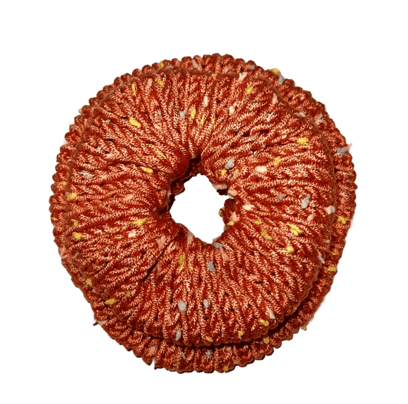 Conjunto de coleteros de crochet con forma de tarta de cumpleaños