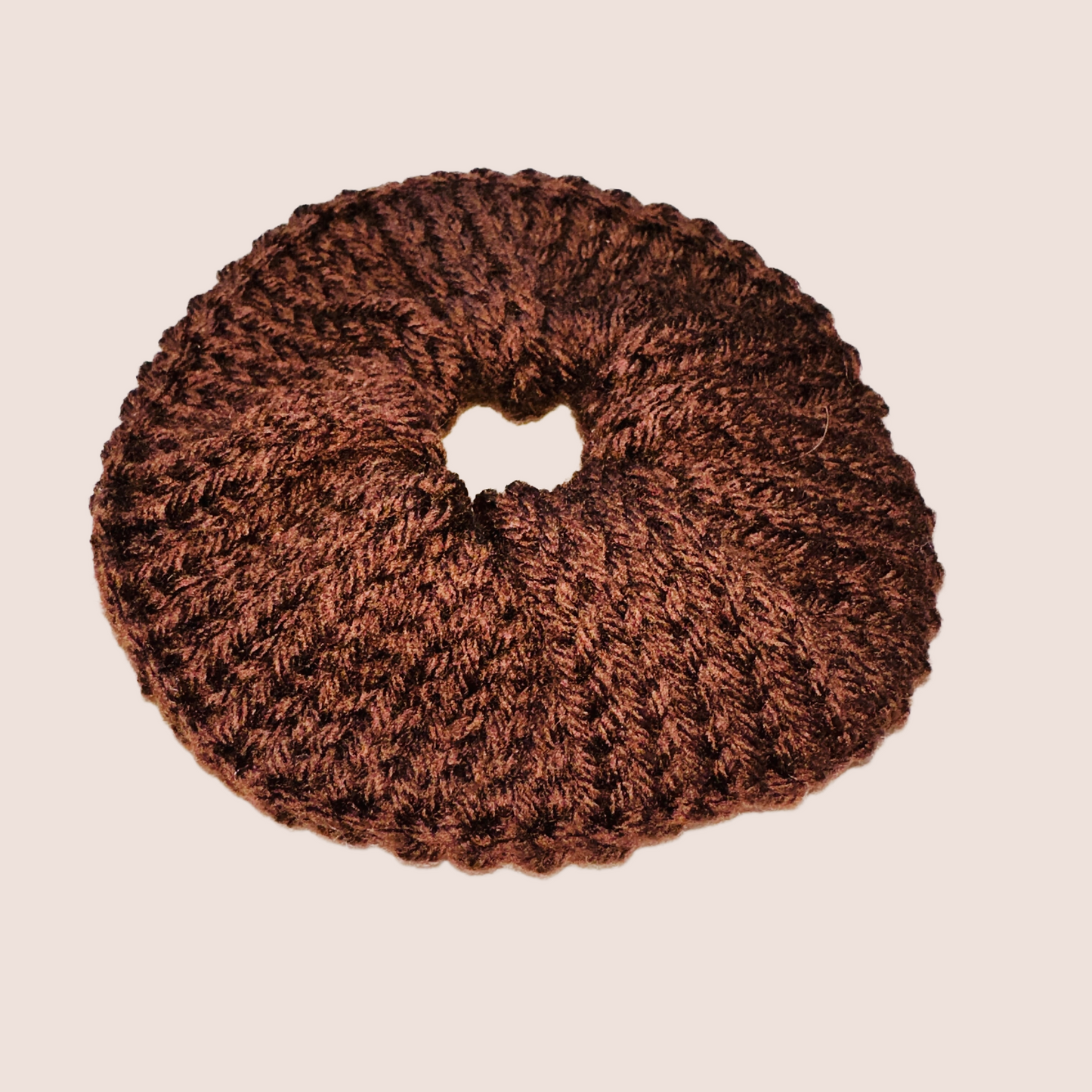 Brown scrunchie