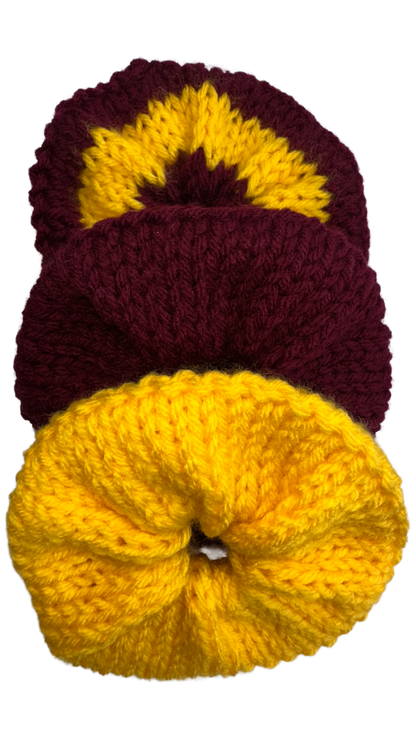 Sunburst & Wine Cozy Hair Ties