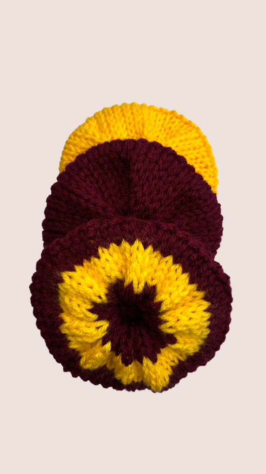 Sunburst & Wine Cozy Hair Ties